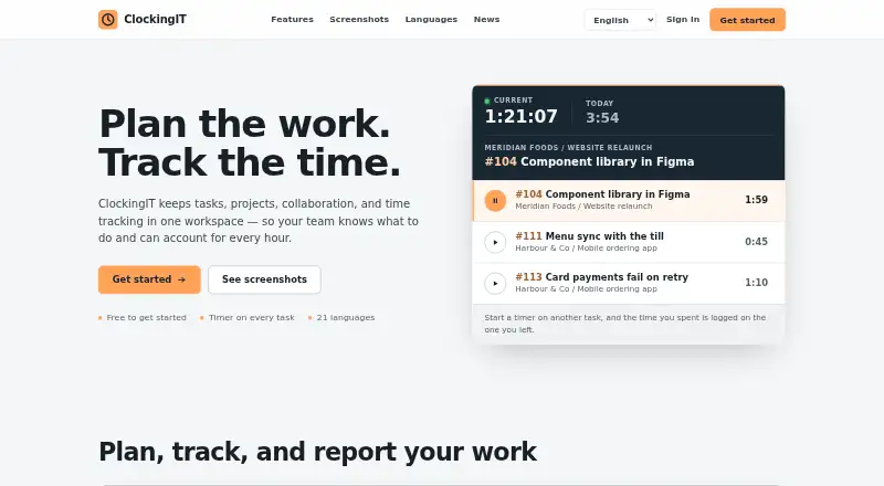 ClockingIT's own site