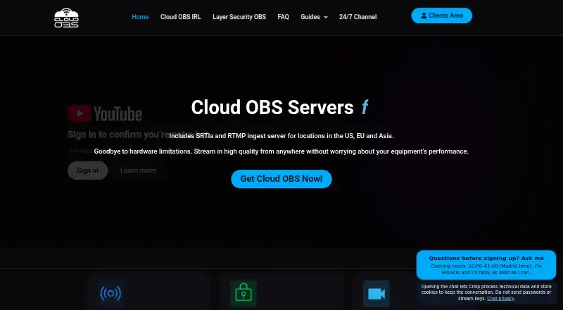 Cloud-OBS's own site