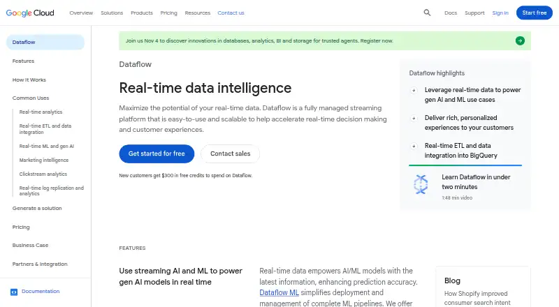 Google Cloud Dataflow's own site