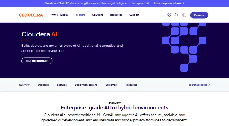 Cloudera AI Registry's own site