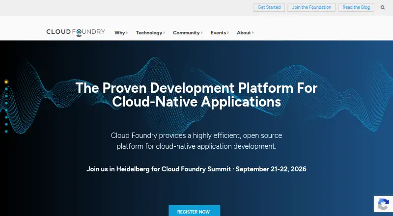 Cloud Foundry's own site