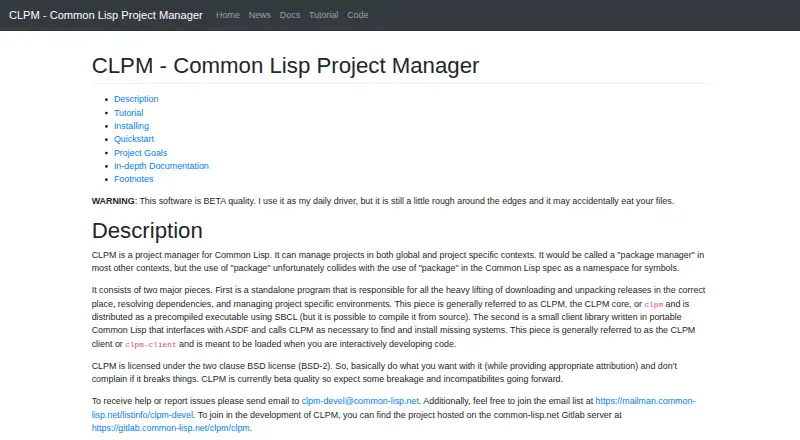 CLPM's own site