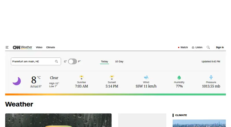 CNN Weather's own site