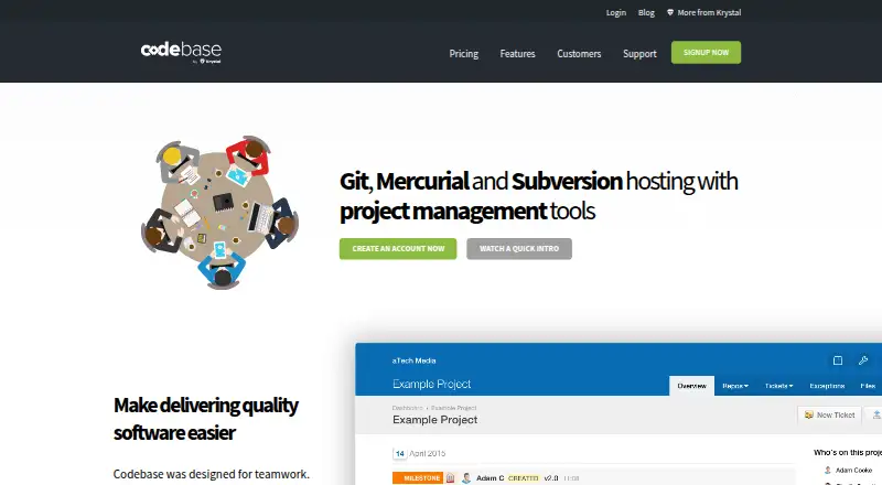 Codebase's own site