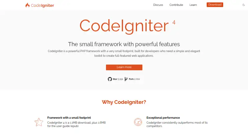CodeIgniter's own site