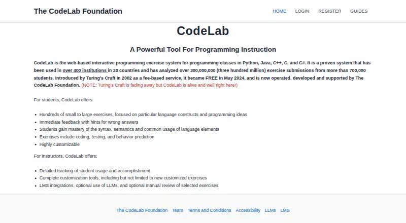 CodeLab's own site