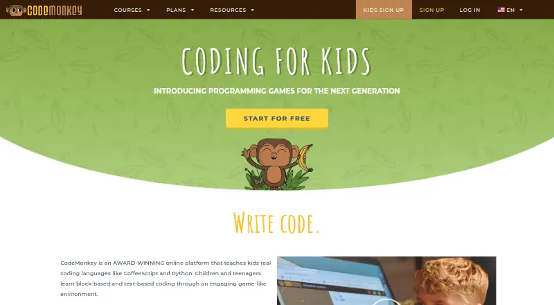 CodeMonkey's own site