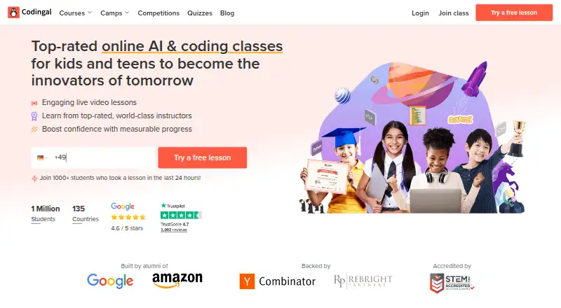 Codingal's own site