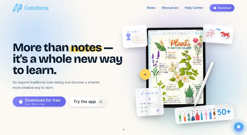 CollaNote's own site