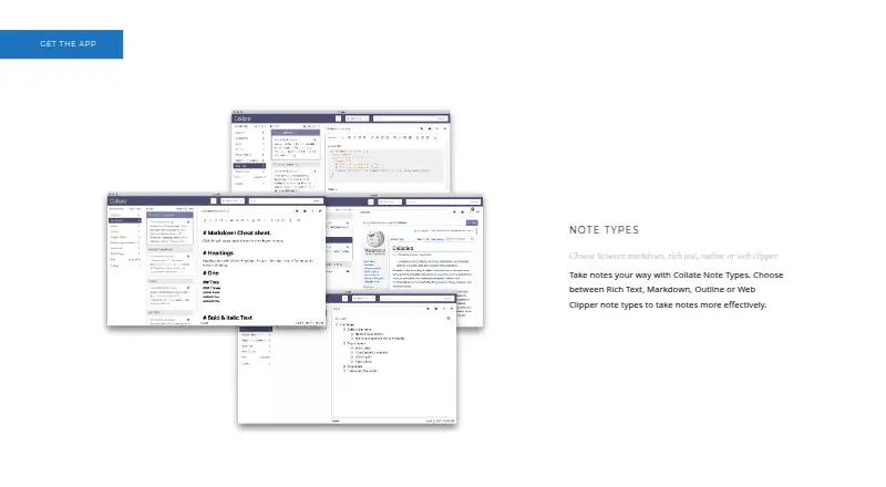 Collate's own site