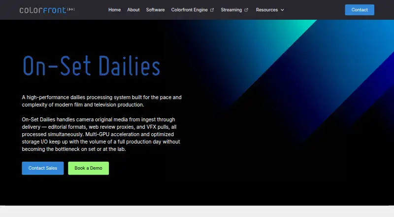 Colorfront On-Set Dailies's own site