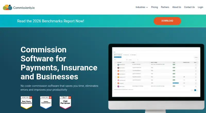 Commissionly's own site