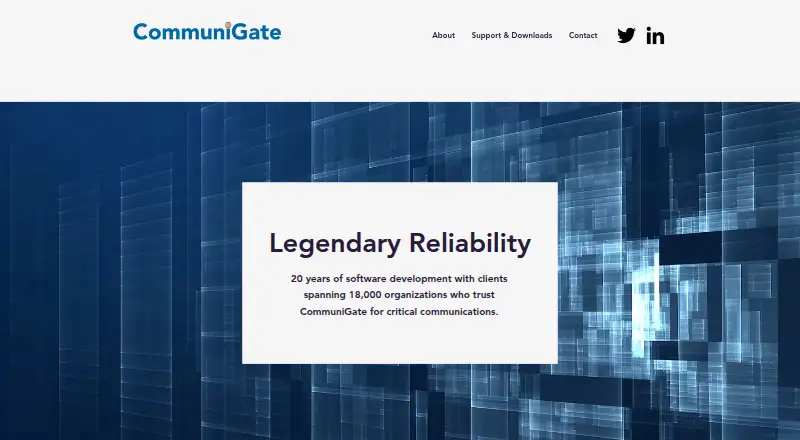 CommuniGate Pro's own site