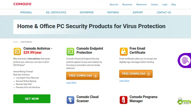 Comodo Rescue Disk's own site