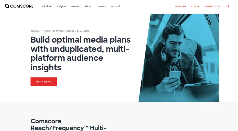 Comscore Reach/Frequency Multi-Platform's own site