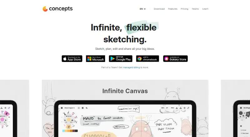 The Concepts homepage