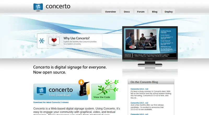 Concerto's own site