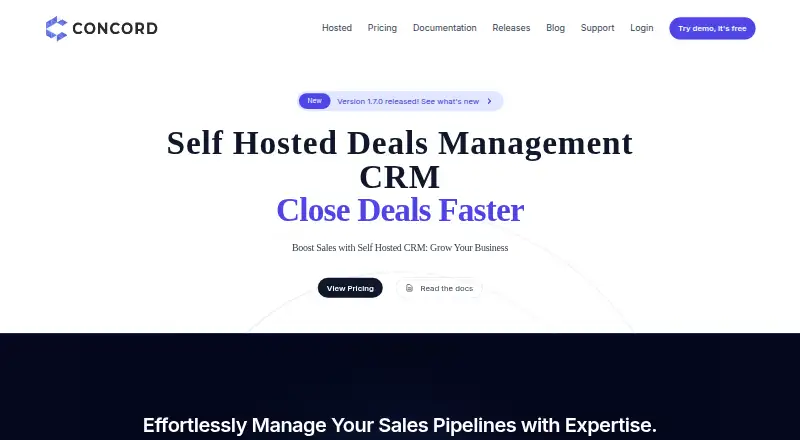 Concord CRM's own site