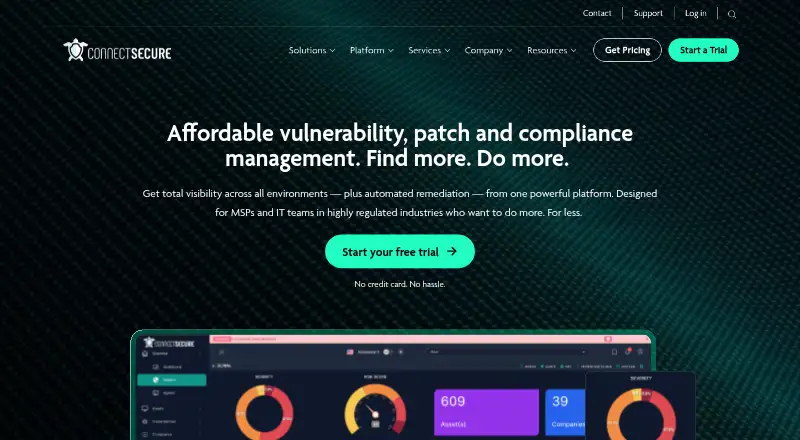 ConnectSecure's own site