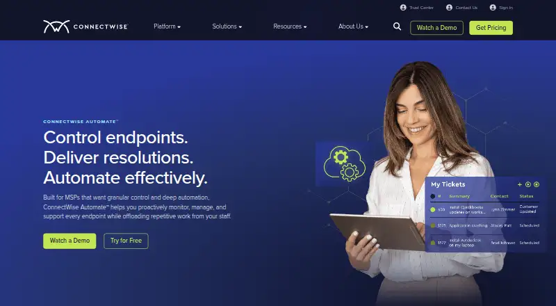 ConnectWise Automate's own site