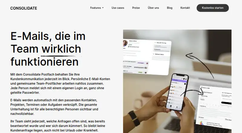 Consolidate's own site