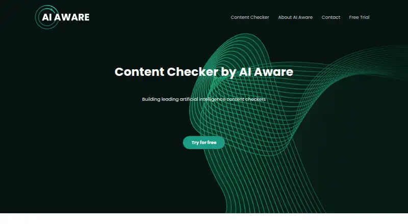 Content Checker by AI Aware's own site