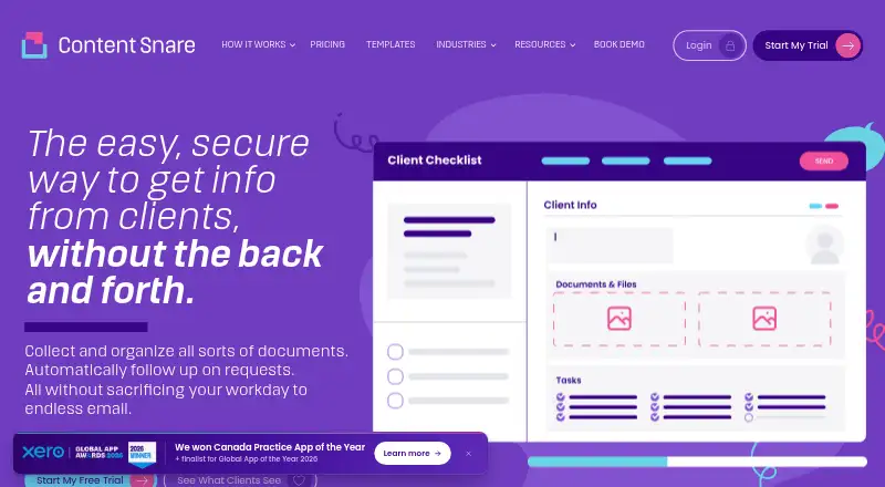 Content Snare's own site