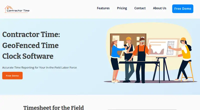 Contractor Time's own site