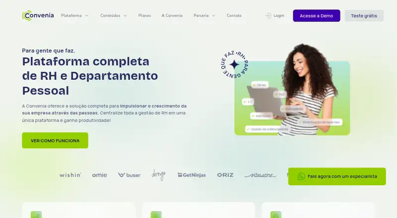 Convenia's own site