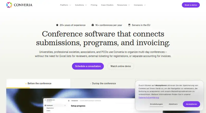 Converia's own site