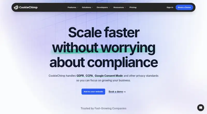 CookieChimp's own site