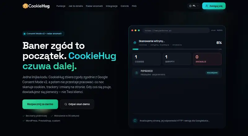 CookieHug's own site