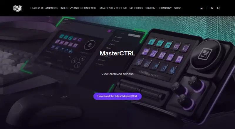 Cooler Master MasterCTRL's own site