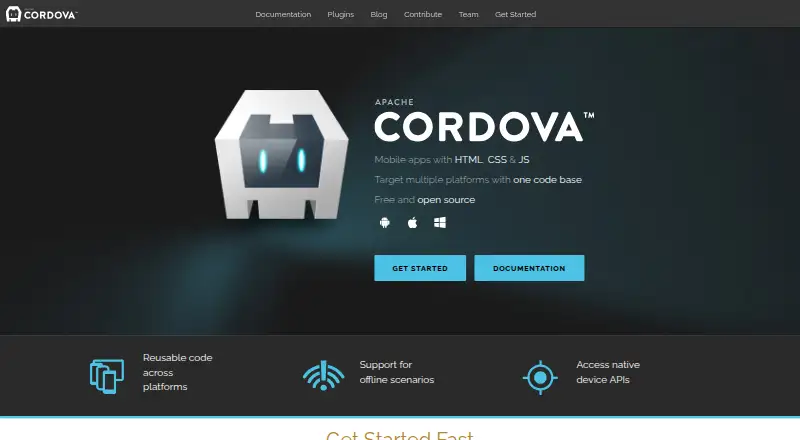 Apache Cordova's own site
