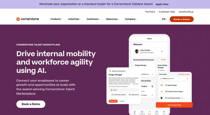 Cornerstone Talent Marketplace's own site