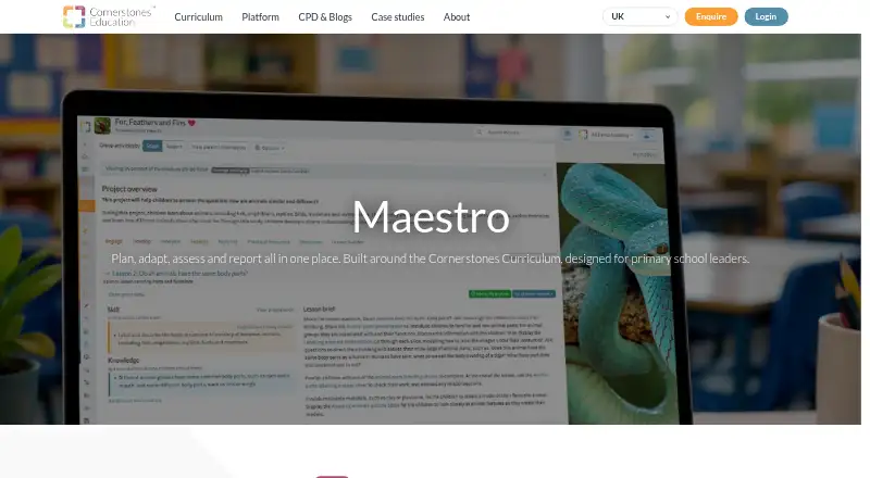Cornerstones Maestro's own site