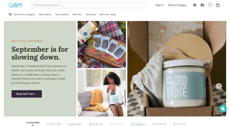 Cratejoy's own site