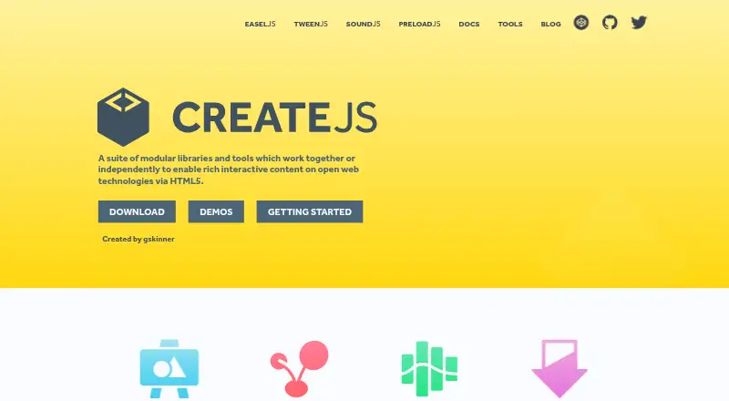 CreateJS's own site