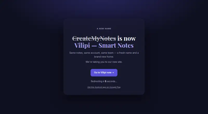 Vilipi's own site