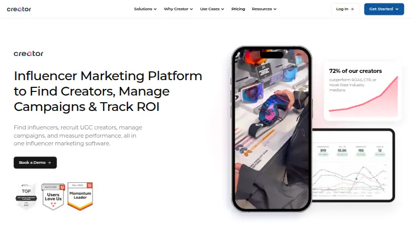 Creator.co's own site