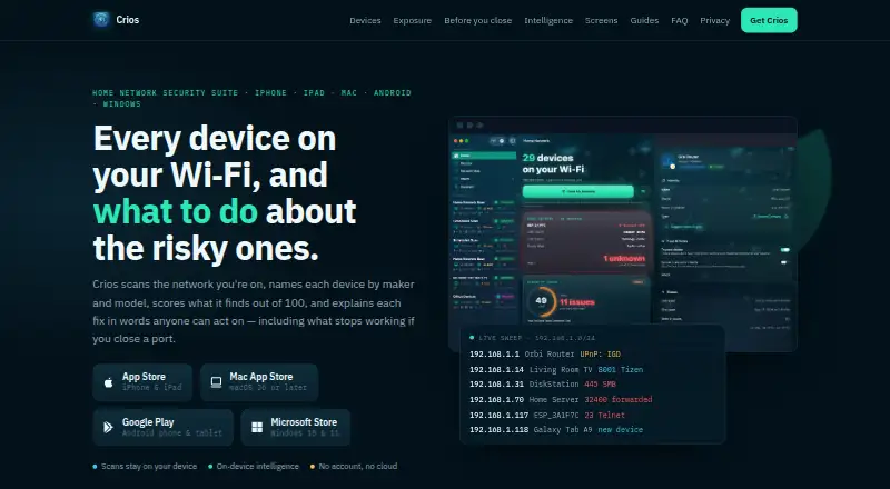 Crios's own site