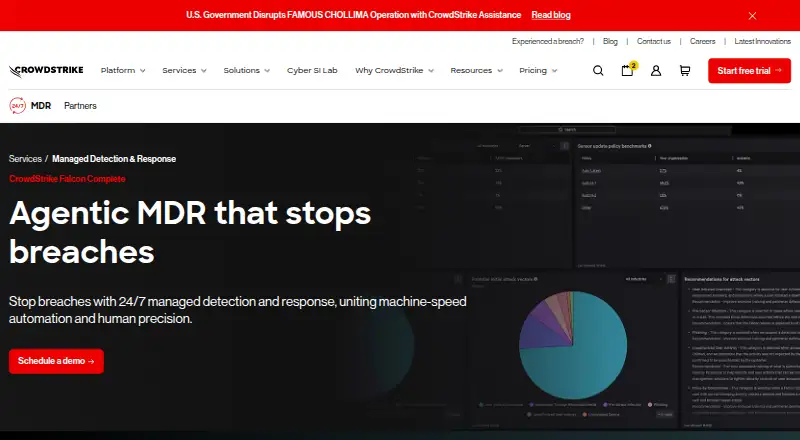 CrowdStrike Falcon Complete's own site