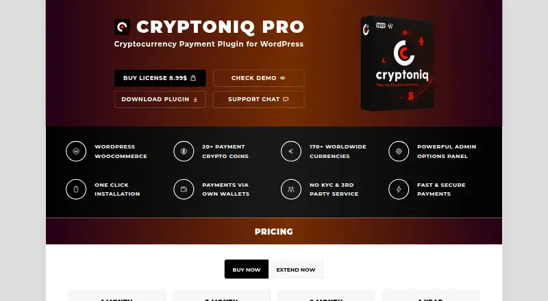 Cryptoniq's own site