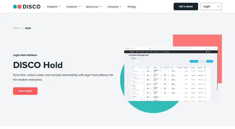 DISCO Hold's own site