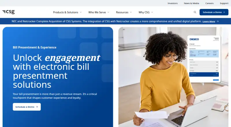 CSG BillPay's own site
