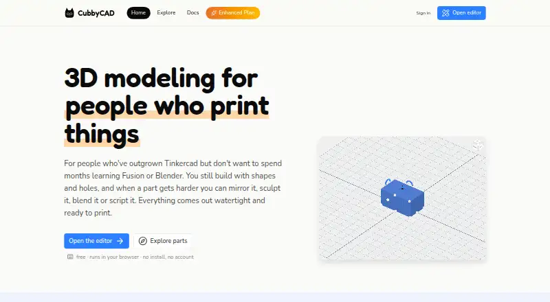 CubbyCAD's own site