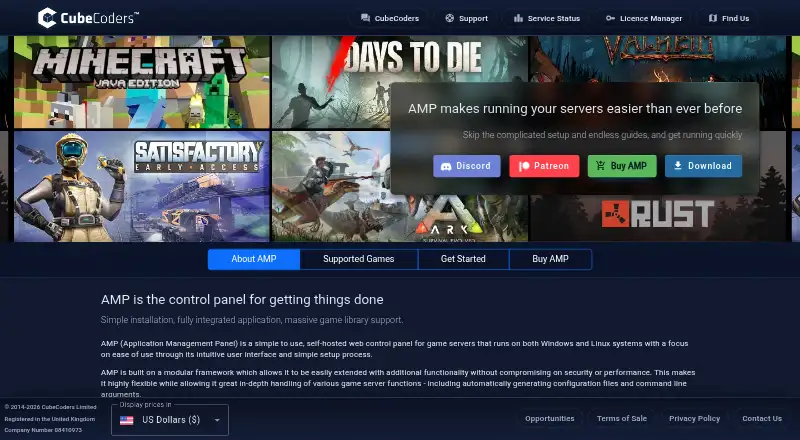AMP's own site