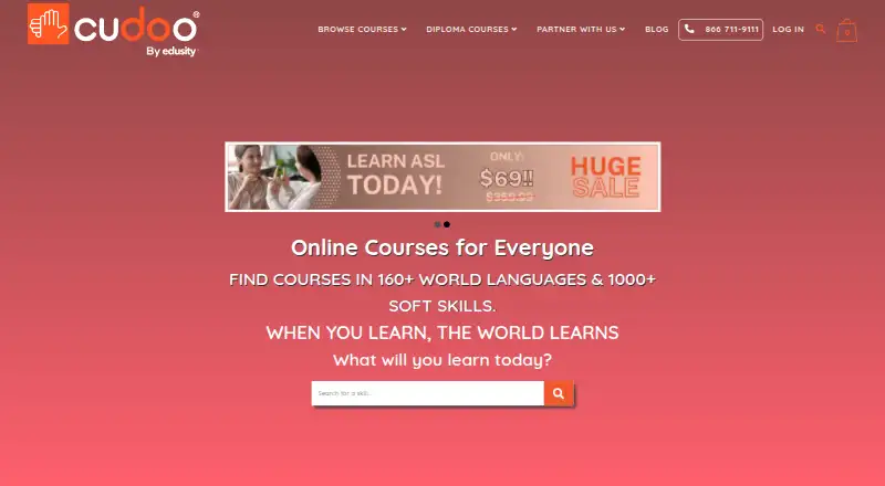 Cudoo's own site