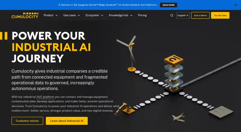 The Cumulocity IoT homepage