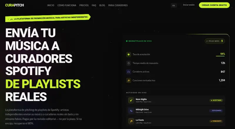 Curapitch's own site
